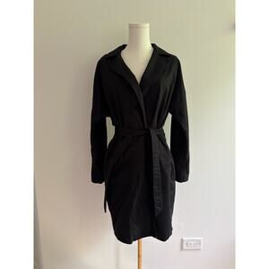Reserved Trench Coat Black Small